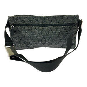 Gucci waist GG canvas bag bum black